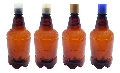 110 Frascos Plástico Âmbar Pet 750ml C/ Tampa Disktop Gr2 - Imagem 4