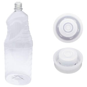 3 Frascos Plástico Cristal Pet 2l Com Batoque 12 Furos Ama