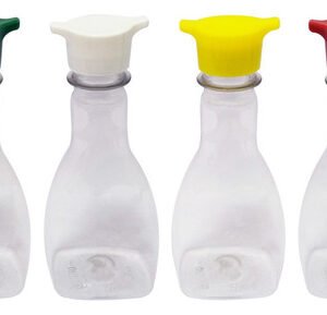 1323 Frasco Plástico Cristal Pet 200ml Tamp Rosca 2 Bico Mol