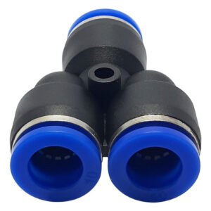 100 Conexão Pneumática Uniao Y 1 Entrada 2 Saidas Tubo 10mm