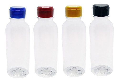 1026 Frascos Plástico Cristal Pet 400ml Fliptop C/ Rosca Det - Imagem 2