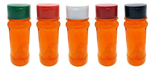 342 Frascos Plástico Laranja Pet 120ml Tampa Peneira Con - Imagem 2
