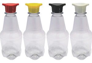 306 Frasco Plástico Cristal Pet 300ml Com Tampa 2 Bico Gr2