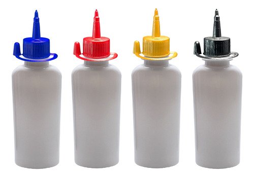 336 Frasco Plástico Branco Pet 140ml C/ Bico Aplicador Aro