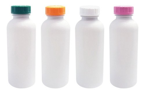 289 Frascos Plásticos Branco Pet 500ml Com Tampa Child Det - Imagem 2