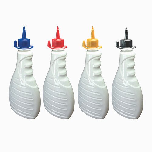 200 Frasco Plástico Branco Pet 500ml C/ Bico Aplicador Bor