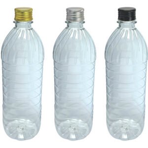 392 Frascos Plásticos Cristal Pet De 1l Tampa Alumínio S Suc