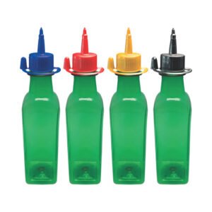 819 Frasco Plástico Verde Pet 250ml C/ Bico Aplicador Aze