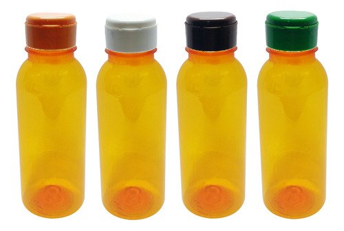 342 Frascos Plástico Laranja Pet 300ml Fliptop C/ Rosca Det - Imagem 4