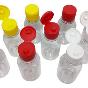 1565 Frascos Plástico Cristal Pet 100ml Fliptop Batoque Far