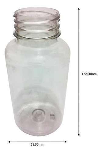 210 Frascos Plástico Cristal Pet 240ml Tampa Peneira Sup - Imagem 6