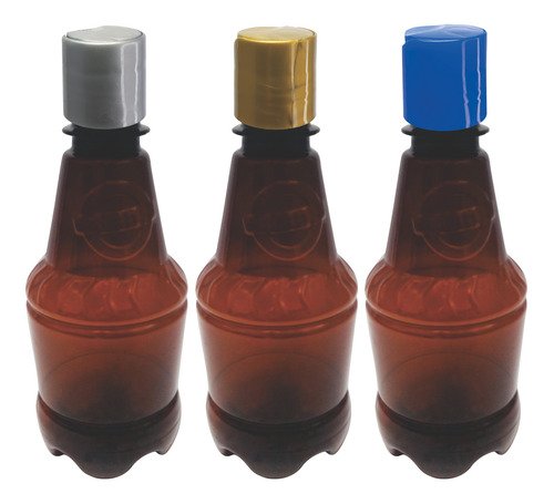 918 Frasco Plástico Âmbar Pet 300ml Com Tampa Disktop Gr2 - Imagem 4