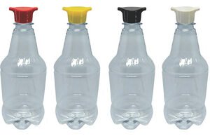 40 Frasco Plástico Cristal Pet 500ml Tampa Rosca 2 Bico Gr2