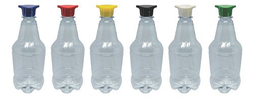 40 Frasco Plástico Cristal Pet 500ml Tampa Rosca 2 Bico Gr2