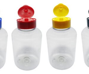 18 Frascos Plástico Cristal Pet 330ml Fliptop C/ Rosca Sup