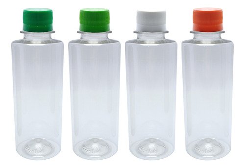 1590 Frasco Plástico Cristal Pet 200ml Tampa Rosca Lacre Cos - Imagem 2