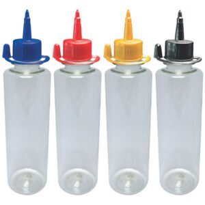 518 Frascos Plástico Cristal Pet 250ml C/ Bico Aplicador Cos