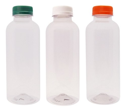 289 Frascos Plástico Cristal Pet 500ml Tampa Rosca Lacre Det - Imagem 2