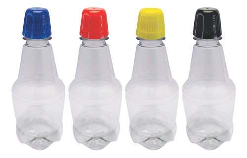 18 Frasco Plástico Cristal Pet 300ml Tampa Dosadora 20ml Gr2