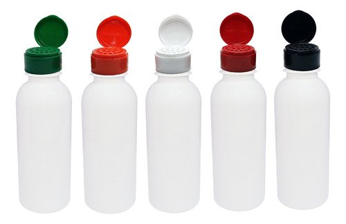 324 Frascos Plástico Branco Pet 400ml Tampa Peneira Det