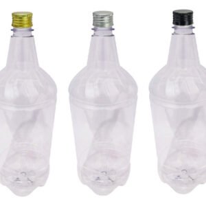 12 Frascos Plástico Cristal Pet 2l Com Tampa Alumínio S Gr2