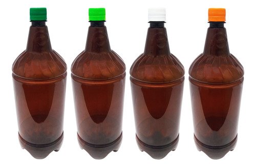 132 Frascos Plástico Âmbar Pet 2l Tampa S Batoque Gr2 - Imagem 2