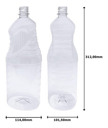 24 Frascos Plásticos Cristal Pet 2l Tampa Dosadora 20ml Ama - Imagem 6