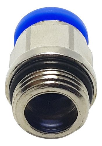 1 Conexão Pneumática Reta Macho Rosca 3/8 X Tubo 10mm - Imagem 3