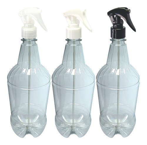 360 Frasco Plástico Cristal Pet 1l Com Válv Mini Gatilho Gr2