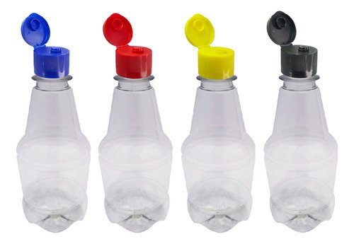306 Frascos Plástico Cristal Pet 300ml Fliptop Batoque Gr2