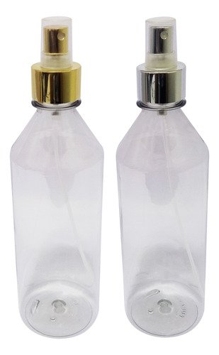 765 Frascos Plásticos Cristal Pet 500ml Válvula Spray L Cos