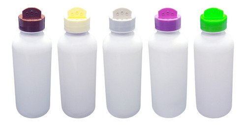765 Frascos Plástico Branco Pet 500ml Tempero Fliptop Det - Imagem 3