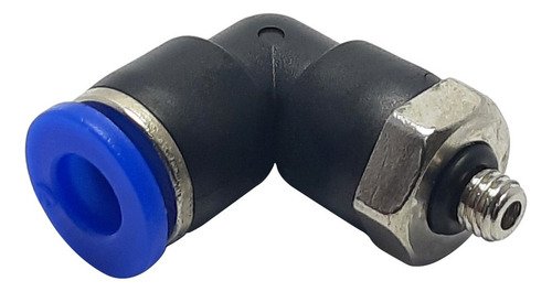1 Conexão Pneumática Cotovelo Macho Rosca M5 X Tubo 6mm