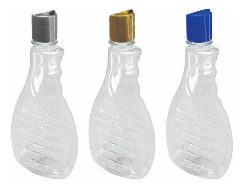 400 Frascos Plástico Cristal Pet 500ml C/ Tampa Disktop Bor - Imagem 2