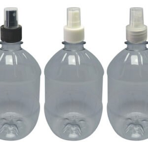 182 Frascos Plásticos Cristal Pet 500ml Válvula Spray S Cac