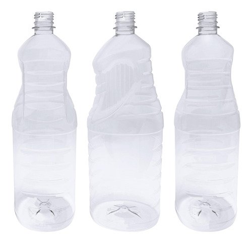 3 Frascos Plástico Cristal Pet 2l Tampa Sport Fliptop Ama - Imagem 3