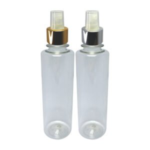 144 Frasco Plástico Cristal Pet 250ml Válvula Spray L Cos