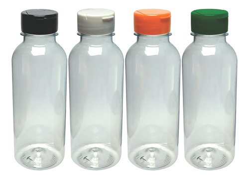 132 Frascos Plástico Cristal Pet 400ml Tampa Fliptop Cap Det - Imagem 4
