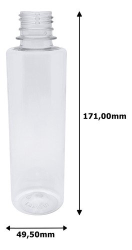 24 Frasco Plástico Cristal Pet 250ml Válvula Spray L Cos - Imagem 5