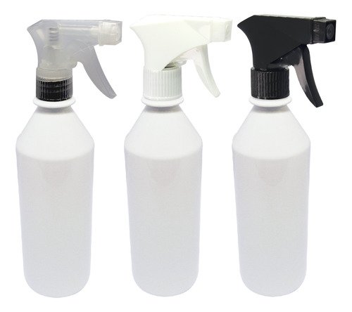 765 Frascos Plásticos Branco Pet 500ml Válvula Gatilho Cos