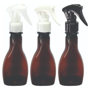 20 Frasco Plástico Âmbar 200ml Pet Válv Mini Gatilho mol