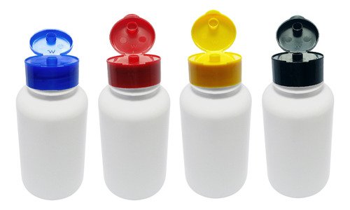 32 Frascos Plástico Branco Pet 150ml Fliptop C/ Rosca Sup