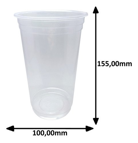500 Copos Descartáveis Plásticos Tampa S/ Furo Pp 700/770ml - Imagem 5