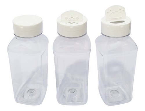 1254 Frascos Plástico Cristal Pet 300ml Tempero Fliptop Qua