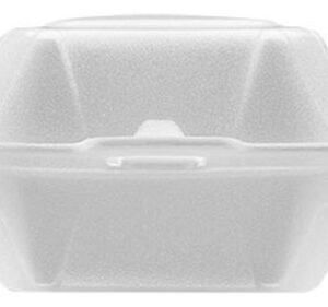 256 Hamburgueira Branca Isopor 156x166x90mm Bom Apetite Bh03