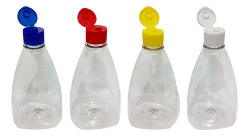 588 Frascos Plástico Cristal Pet 500ml C/ Tampa Fliptop Pir