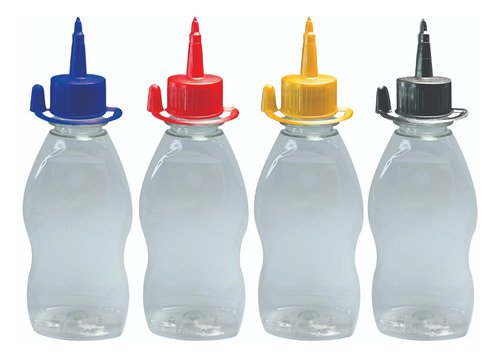 253 Frascos Cristal 190ml Pet C/ Tampa Aplicadora Mol