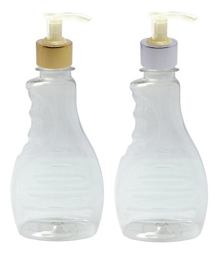 12 Frasco Plástico Cristal Pet 300ml Válvul Bico Pato L Bor