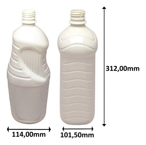 24 Frascos Plástico Branco Pet 2l Tampa Dosadora 30ml Ama - Imagem 4