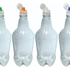 360 Frascos Plásticos Cristal Pet 1l Tampa Sport Fliptop Gr2